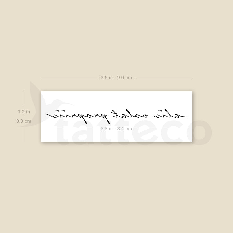 Alis Volat Propriis Temporary Tattoo - Set of 3