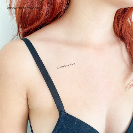 Amore Temporary Tattoo - Set of 3