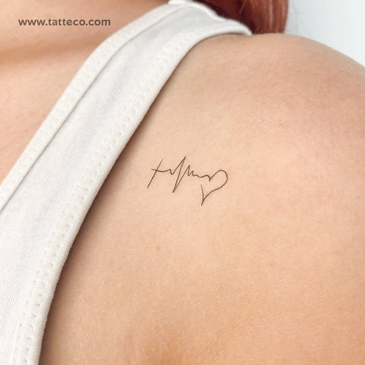 Tatuaje temporal de línea fina "Fe, Esperanza y Amor" (juego de 3)
