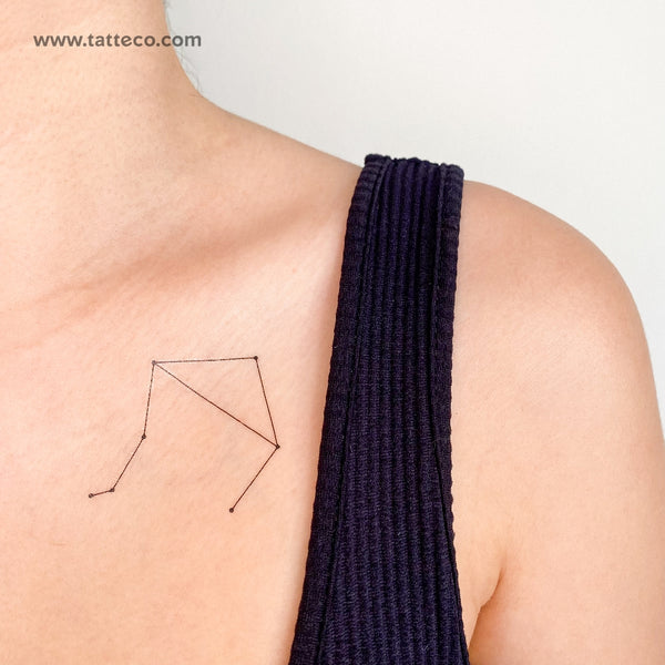 Libra Constellation Temporary Tattoo - Set of 3