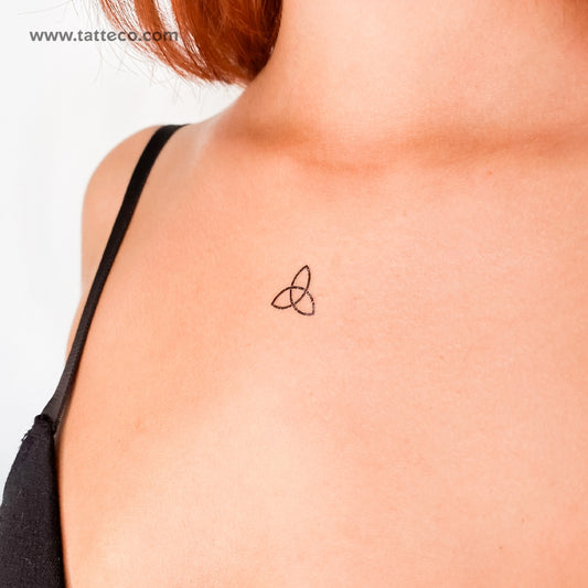 Tatuaje temporal pequeño de triquetra (juego de 3)