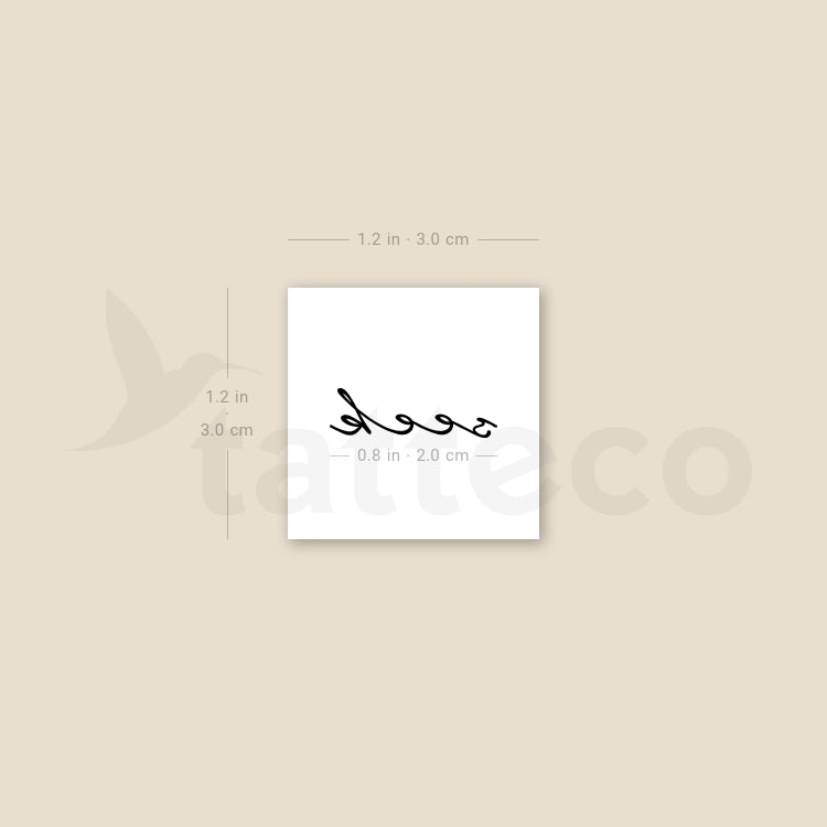 Seek Temporary Tattoo - Set of 3