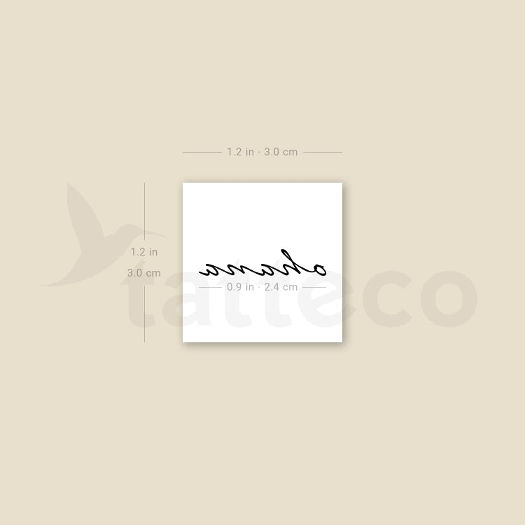 Ohana Temporary Tattoo - Set of 3