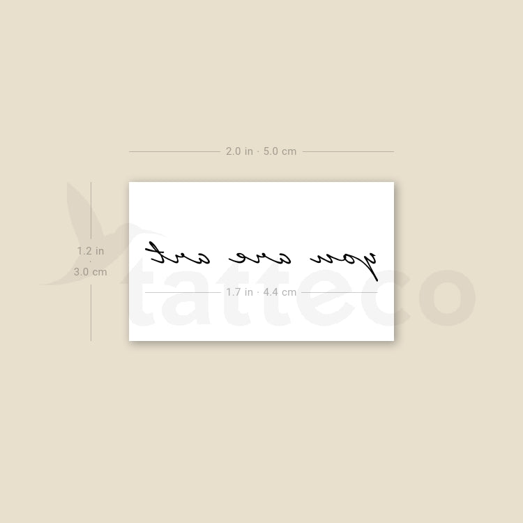 You Are Art Temporary Tattoo - Set of 3