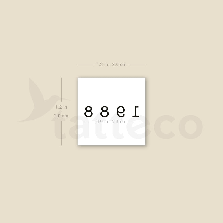 1988 Temporary Tattoo - Set of 3