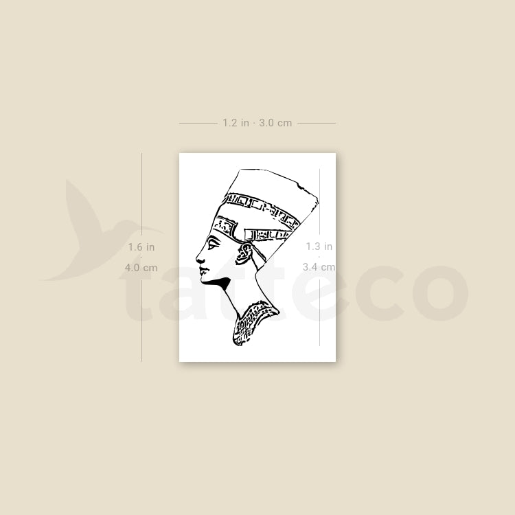 Nefertiti Temporary Tattoo - Set of 3