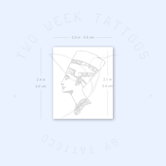 Tatuaje semipermanente de Nefertiti - Juego de 2