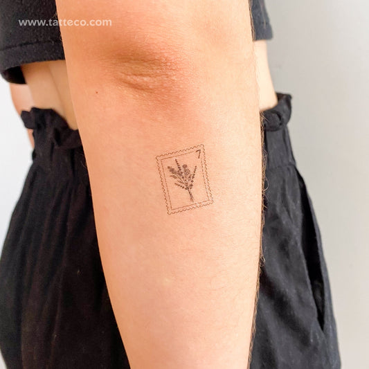 Tatuaje temporal de sello de ramo - Juego de 3