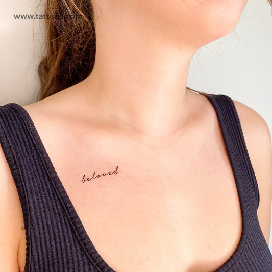 Beloved Temporary Tattoo (Set of 3)