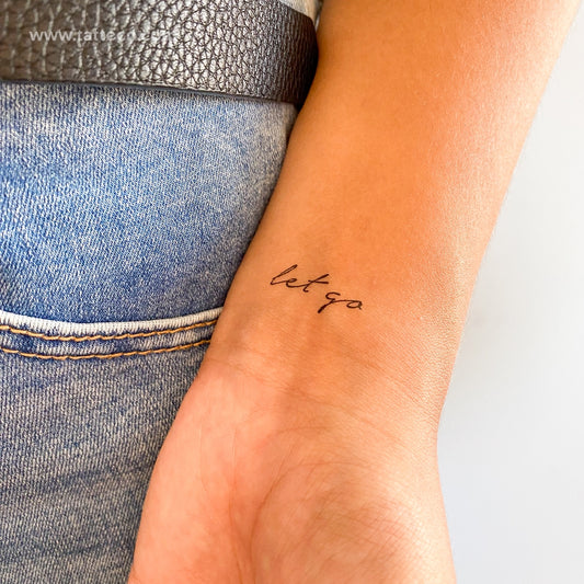 Let Go Temporary Tattoo - Set of 3