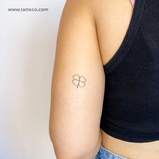 Tatuaje temporal de trébol - Juego de 3