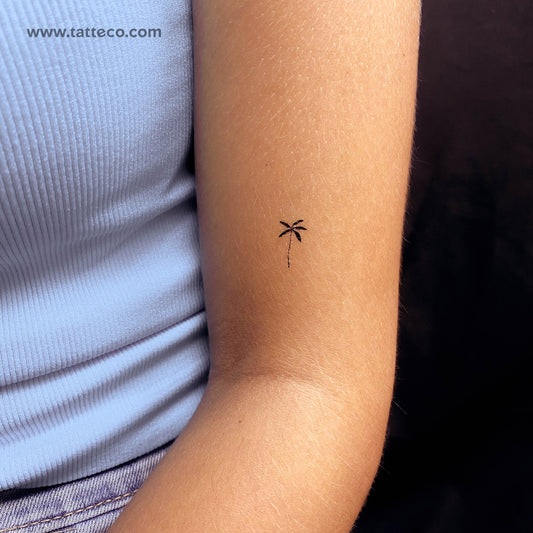 Tatuaje temporal de palmera datilera - Juego de 3