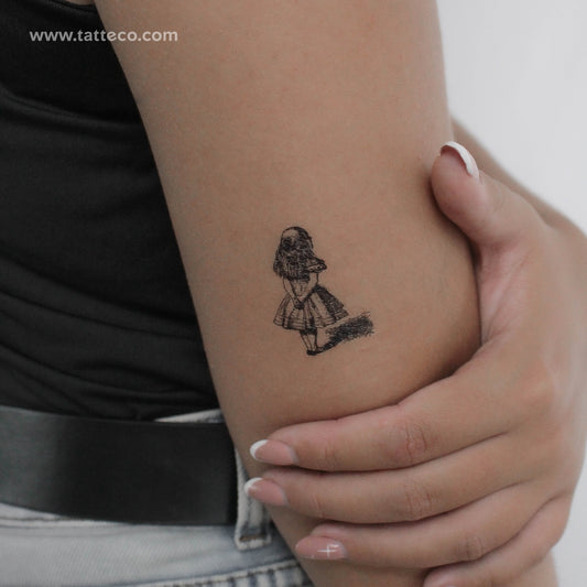 Tatuaje temporal de Alicia en el país de las maravillas - Juego de 3