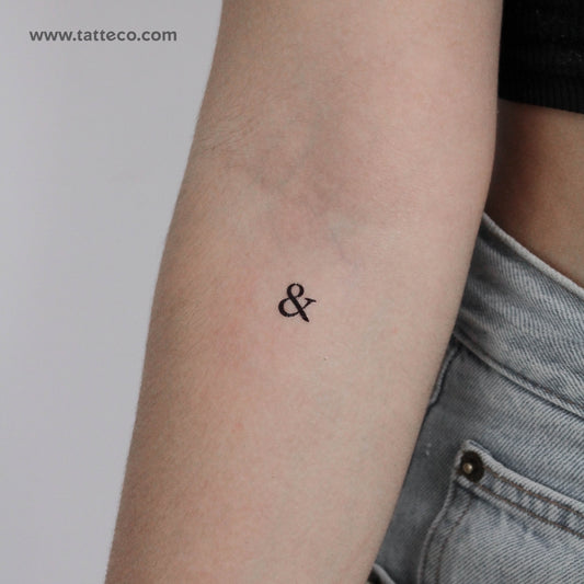 Tatuaje temporal de Ampersand - Juego de 3