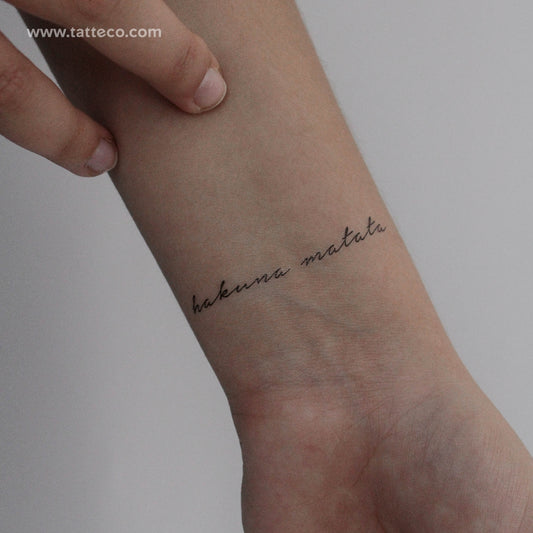 Tatuaje temporal Hakuna Matata - Conjunto de 3