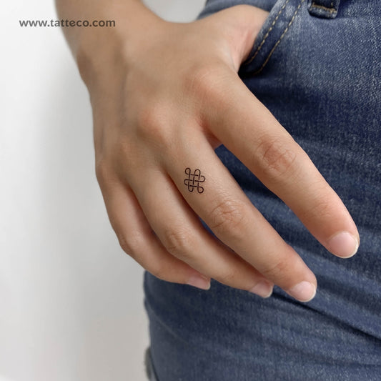 Eternal Knot Temporary Tattoo - Set of 3