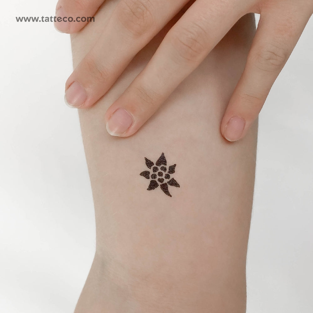 Edelweiss Temporary Tattoo Set Of 3