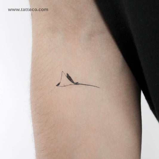 Spotted Eagle Ray Temporary Tattoo - Set of 3