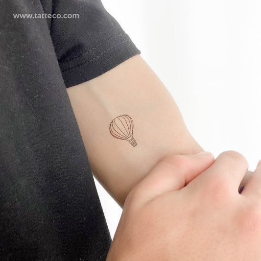 Hot Air Balloon Temporary Tattoo - Set of 3