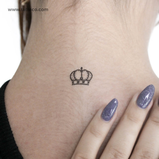 Tatuaje temporal de corona de reina - Juego de 3