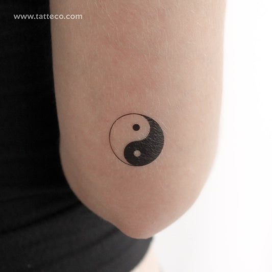 Tatuaje temporal Yin Yang - Juego de 3