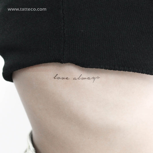 Tatuaje temporal "Love Always" - Juego de 3
