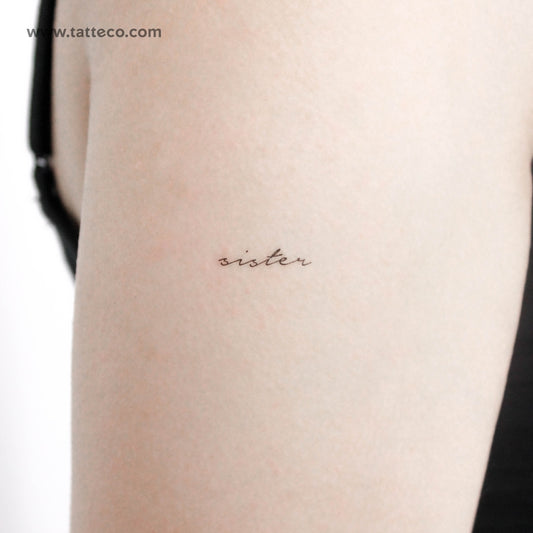 Sister Temporary Tattoo - Set of 3