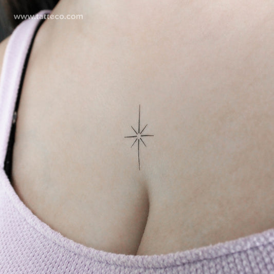 North Star Temporary Tattoo - Set of 3