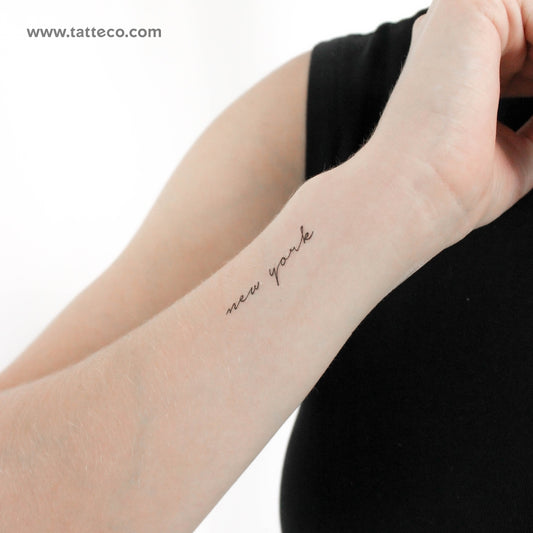 Tatuaje temporal de Nueva York - Juego de 3