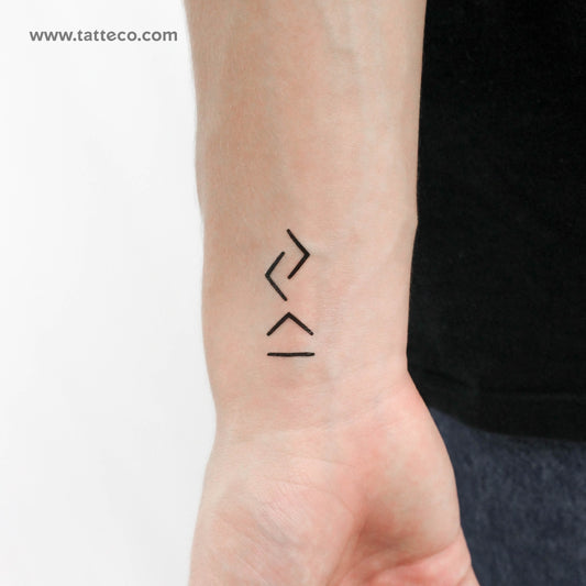 I Am Greater Than The Highs and Lows Temporary Tattoo - Set of 3