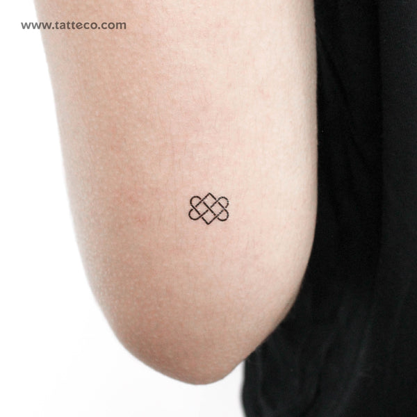 Small Celtic Love Knot Temporary Tattoo - Set of 3