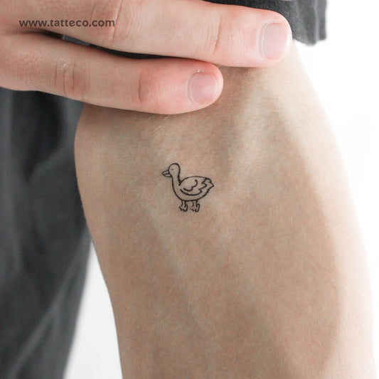 Tatuaje temporal de pato - Juego de 3