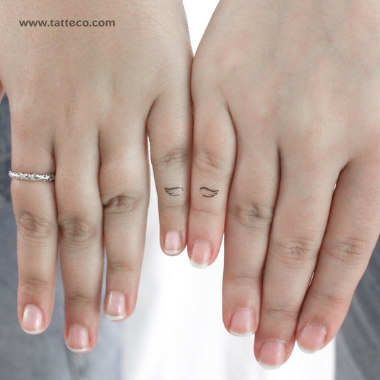 Tatuajes temporales de alas pequeñas - Set de 3+3