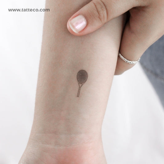 Tatuaje temporal de raqueta de tenis (juego de 3)