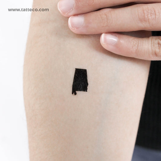 Tatuaje temporal del mapa de Alabama (juego de 3)