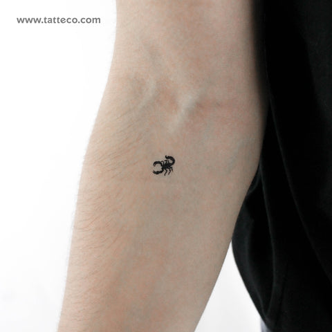 Tiny Scorpion Temporary Tattoo - Set of 3