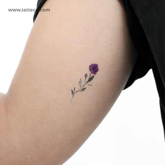 Tatuaje temporal Purple Rose de Lena Fedchenko (juego de 3)