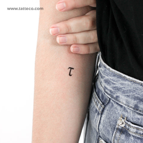Tau τ Temporary Tattoo - Set of 3