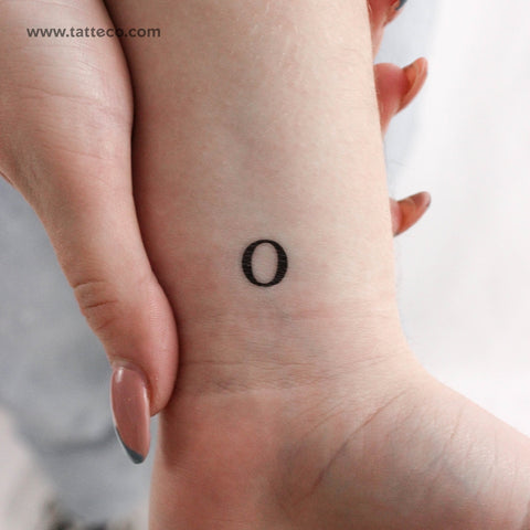 Omicron ο Temporary Tattoo - Set of 3