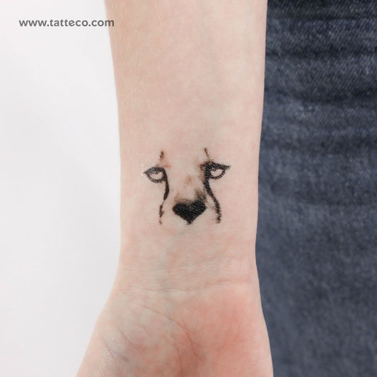 Tatuaje temporal de cara de guepardo - Juego de 3