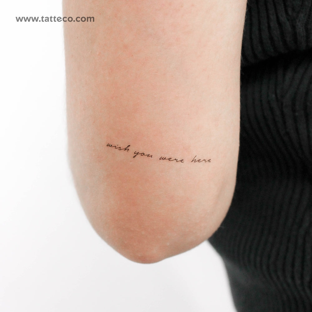Wish You Were Here Tattoos - A Touch of Memory