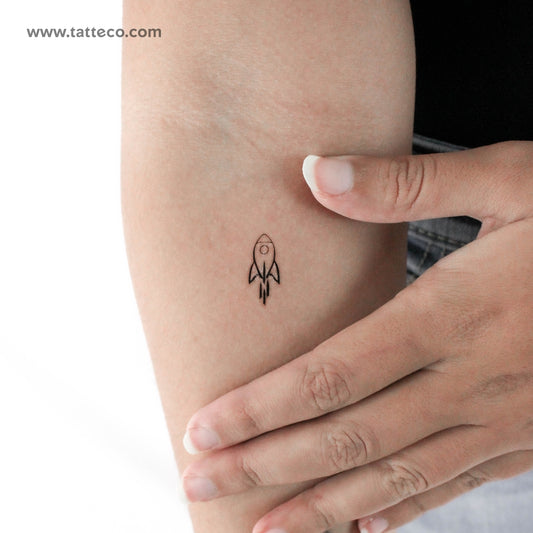 Rocket Temporary Tattoo - Set of 3