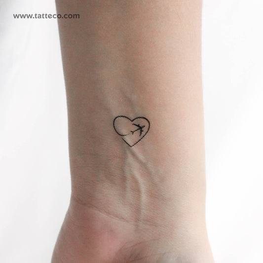 Tatuaje temporal "Amor por los viajes" - Juego de 3