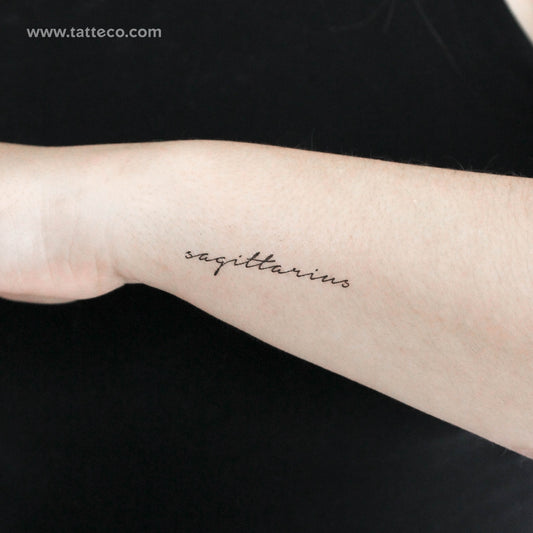 Sagittarius Temporary Tattoo - Set of 3