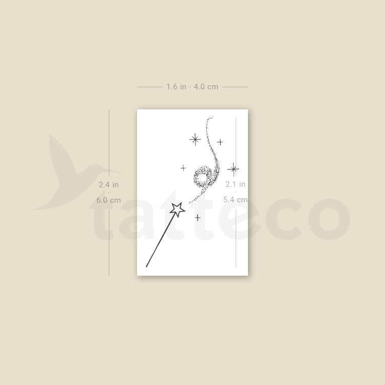 Magic Wand Temporary Tattoo by Cagri Durmaz - Set of 3