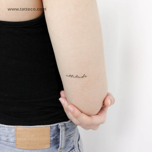 Tatuaje temporal de actitud - Juego de 3