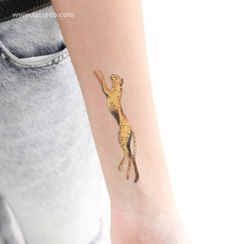 Leopard By Ann Lilya Temporary Tattoo - Set of 3