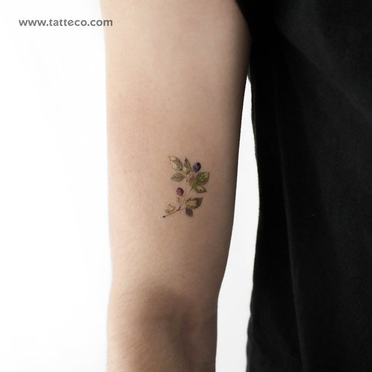 Tatuaje temporal "Small Rasperry" de Ann Lilya (juego de 3)