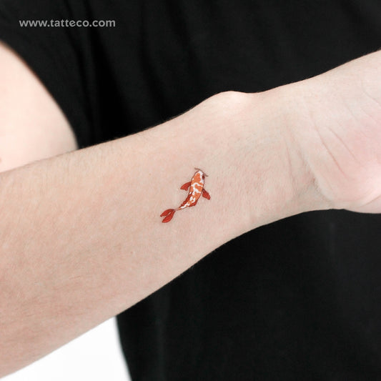 Koi Fish Temporary Tattoo - Set of 3