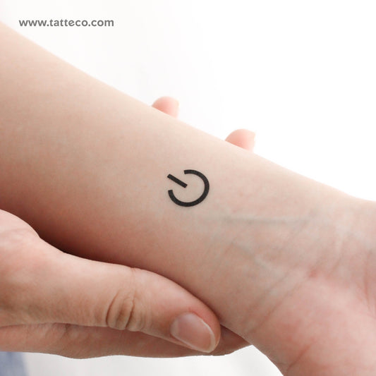 Power Symbol Temporary Tattoo - Set of 3